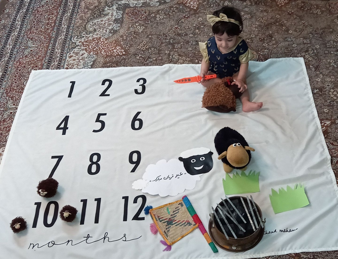 ده ماهگی نوزاد مهرسا جلفائی