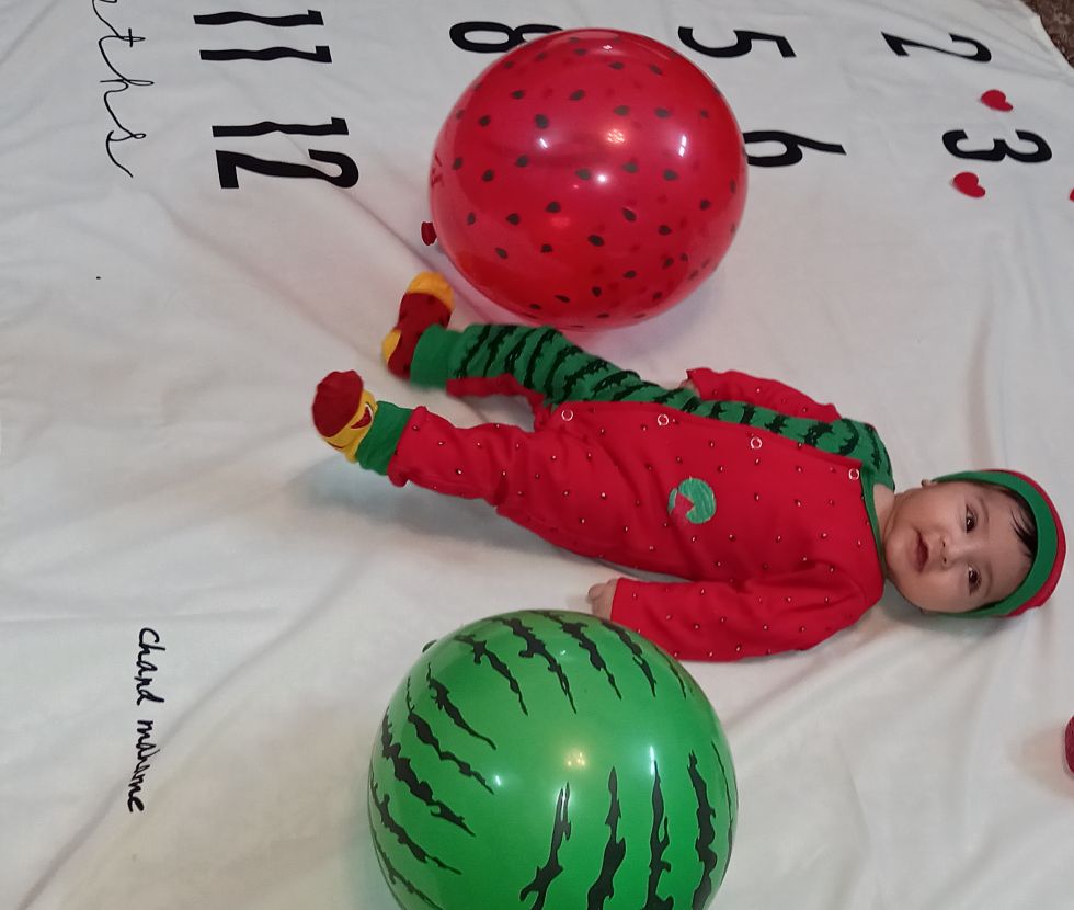 یک ماهگی نوزاد مهرسا جلفائی