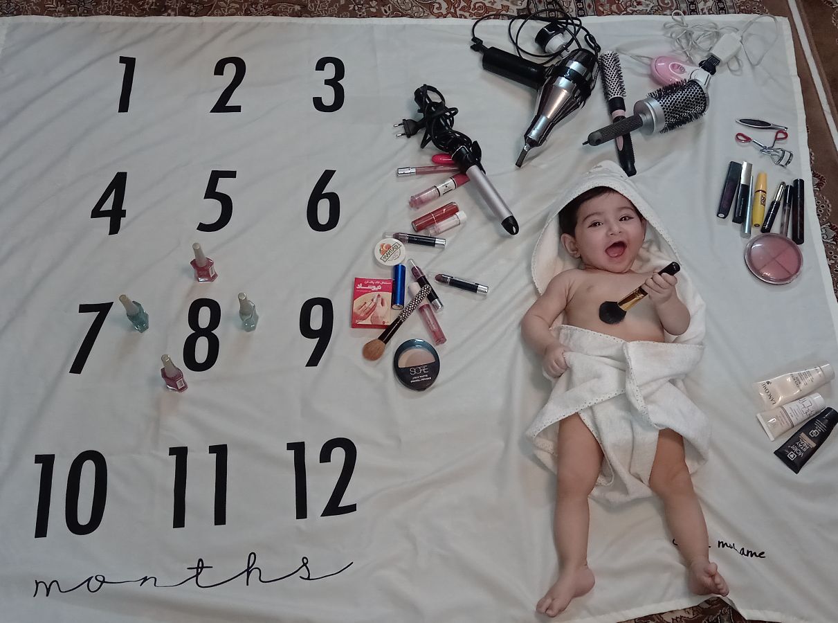 هشت ماهگی نوزاد مهرسا جلفائی