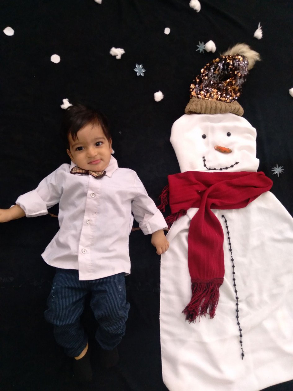 تم عکس زمستانی نوزاد مهراد داودآبادی