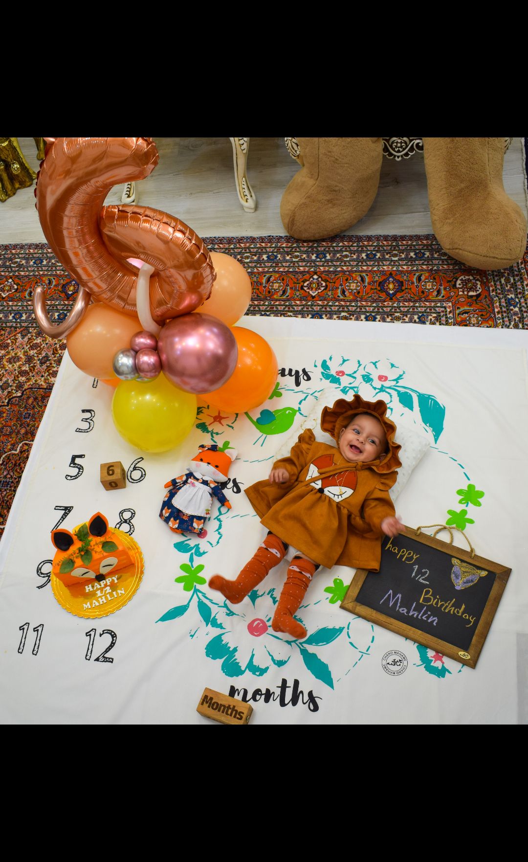 پارچه ماهگرد طرح ونوس رنگی ماهلین جلیلوند