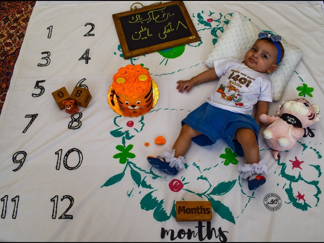 هشت ماهگی نوزاد ماهلین جلیلوند