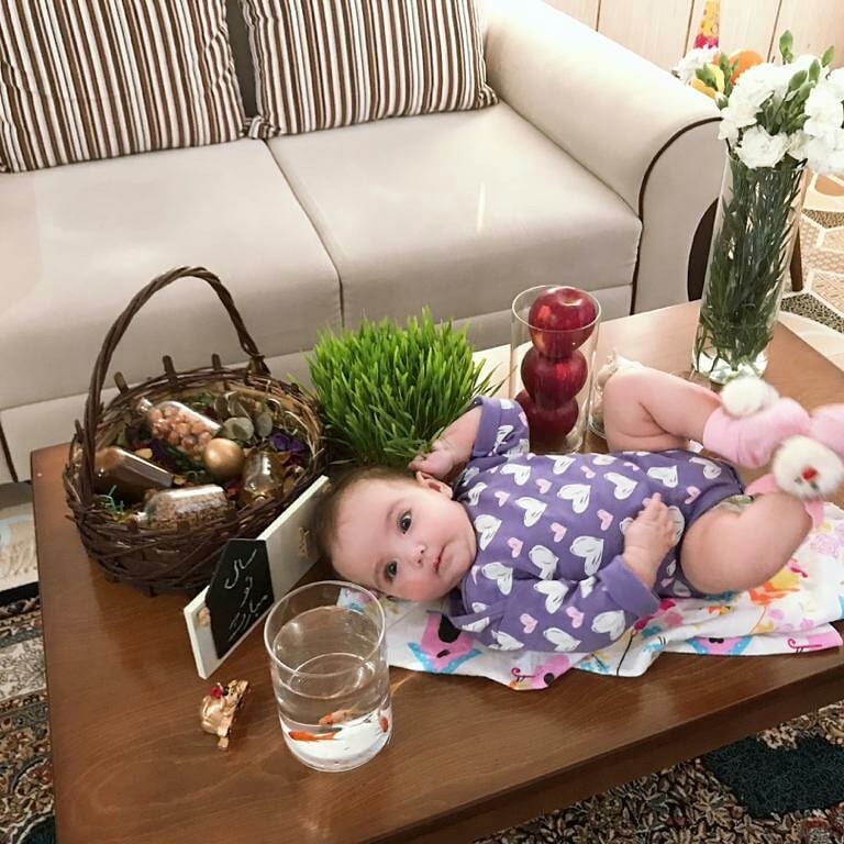 دوازده ماهگی نوزاد گیسو کریمی