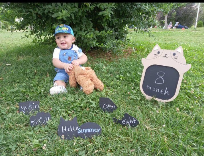 تم عکس تابستانی کودک محمد یاسین محمدیان