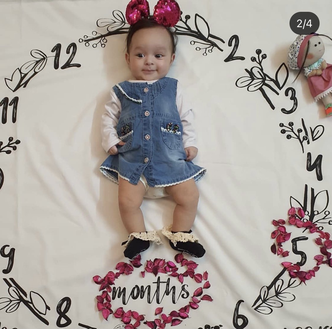 پارچه ماهگرد طرح حلقه تمشک سوگل جعفری