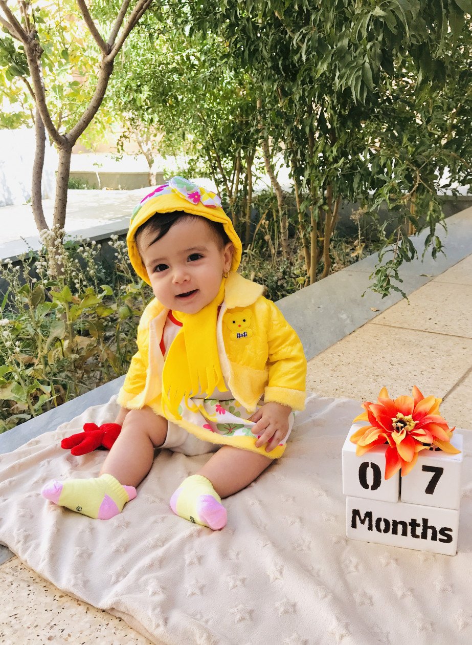 هفت ماهگی نوزاد هلنا