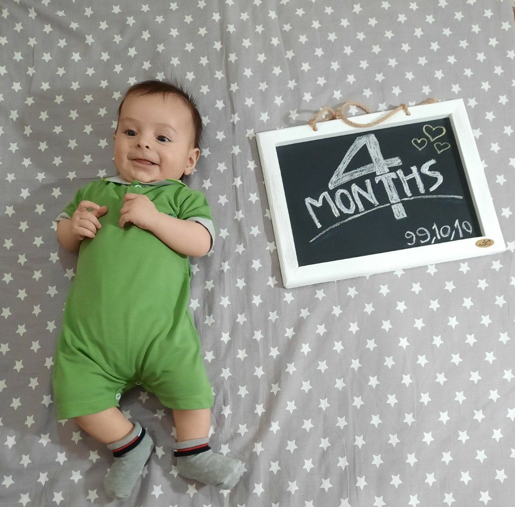 چهار ماهگی نوزاد آریا حیدری