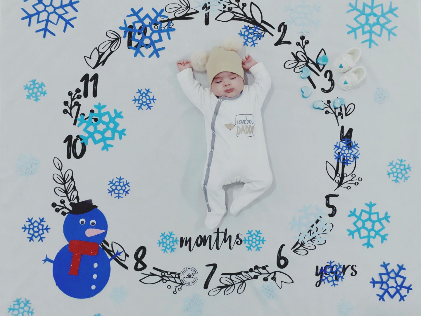 تم عکس زمستانی نوزاد حسین بهفر