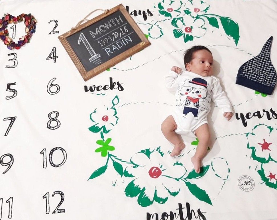 یک ماهگی نوزاد رادین شیرزاد