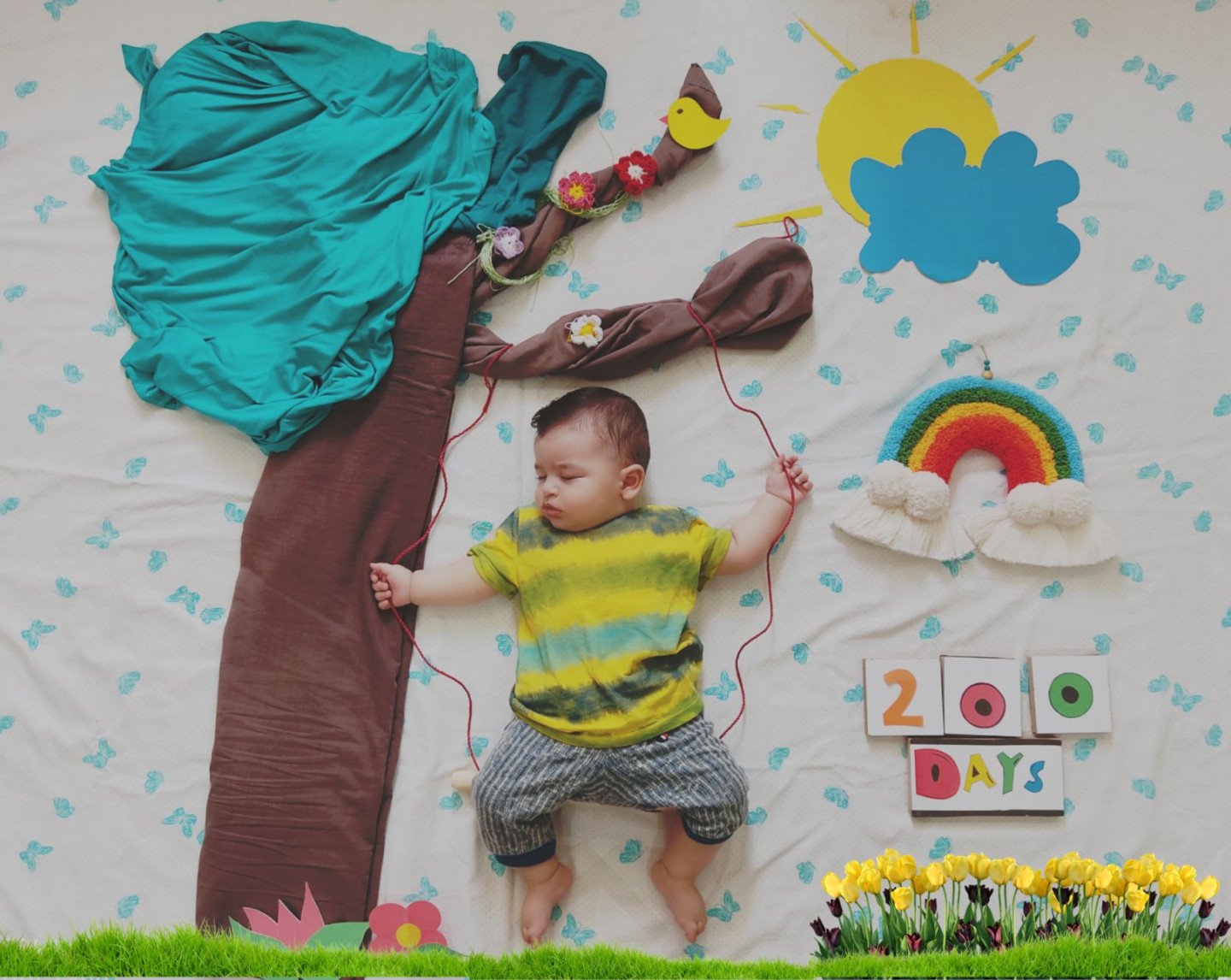 تم عکس بهاری کودک محمد طه صادقی