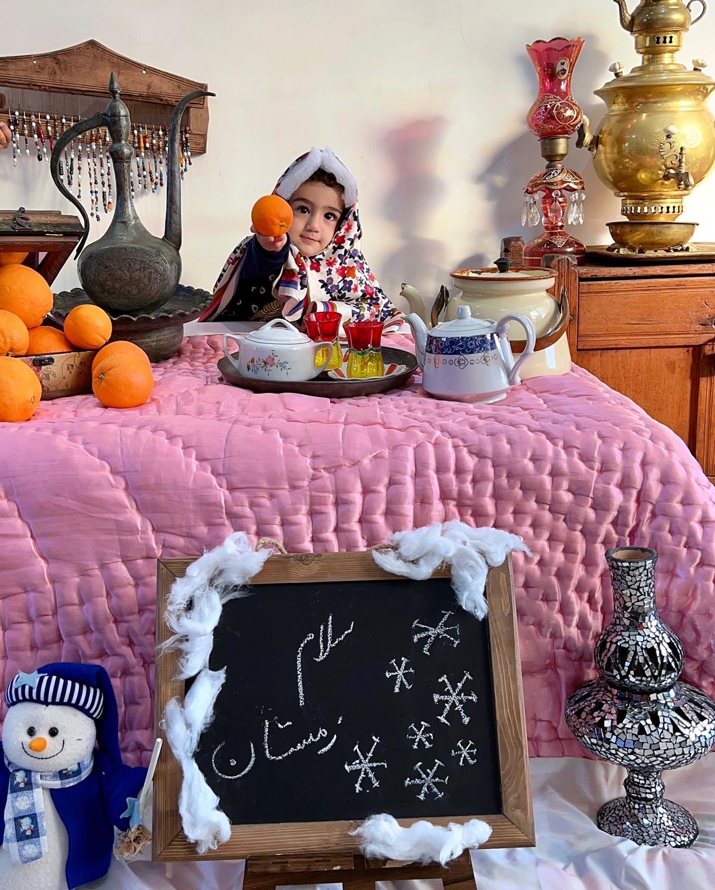 تم عکس زمستانی نوزاد دلوین قلی نژاد