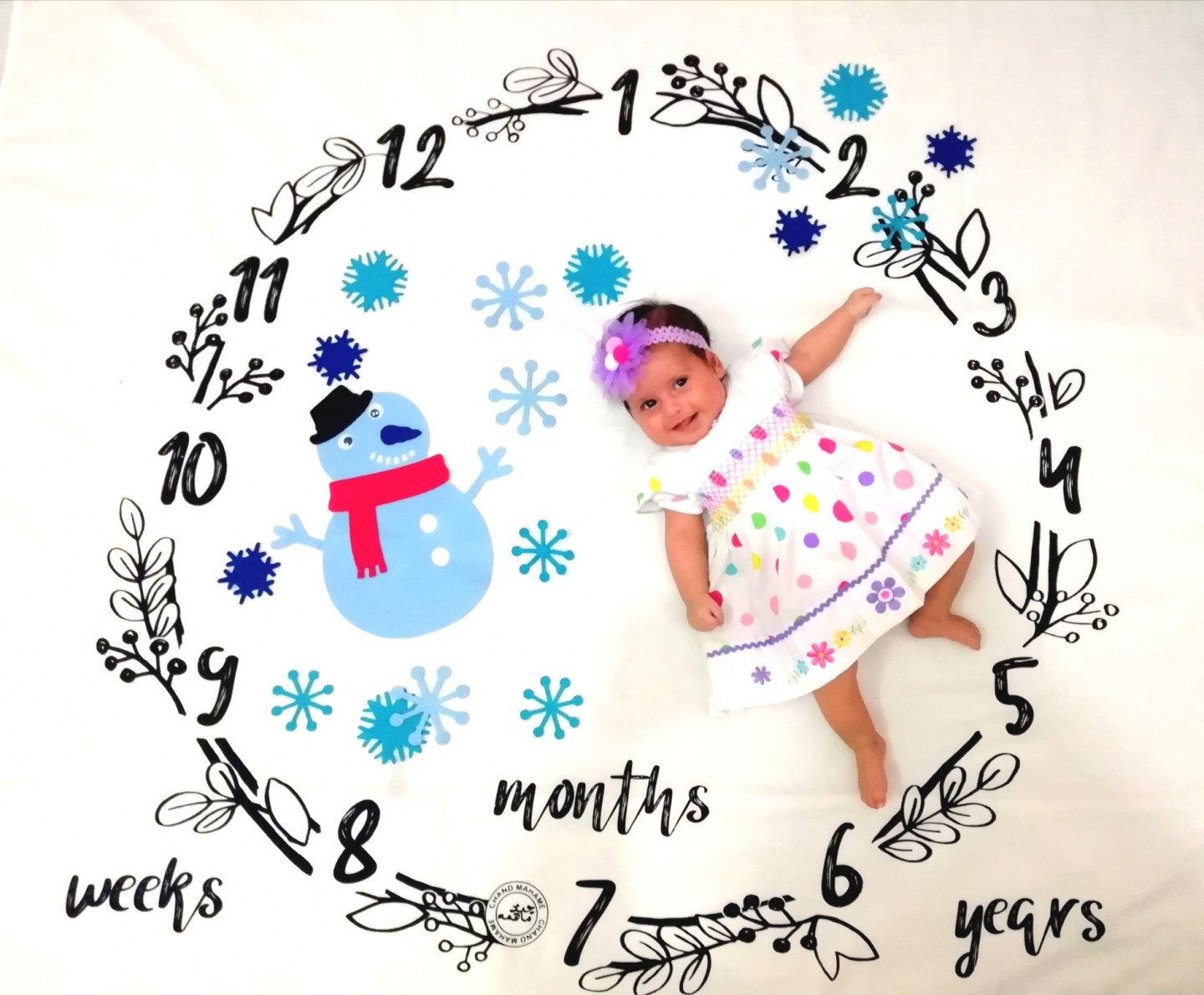 تم عکس زمستانی نوزاد آلا جعفری