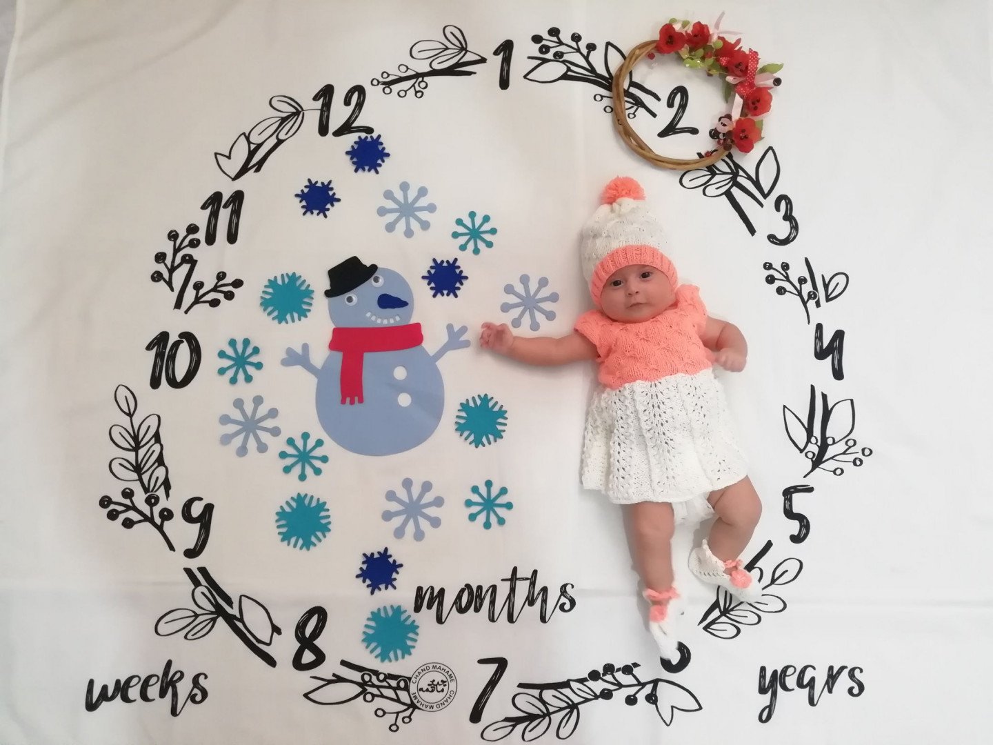 تم عکس زمستانی نوزاد آلا جعفری