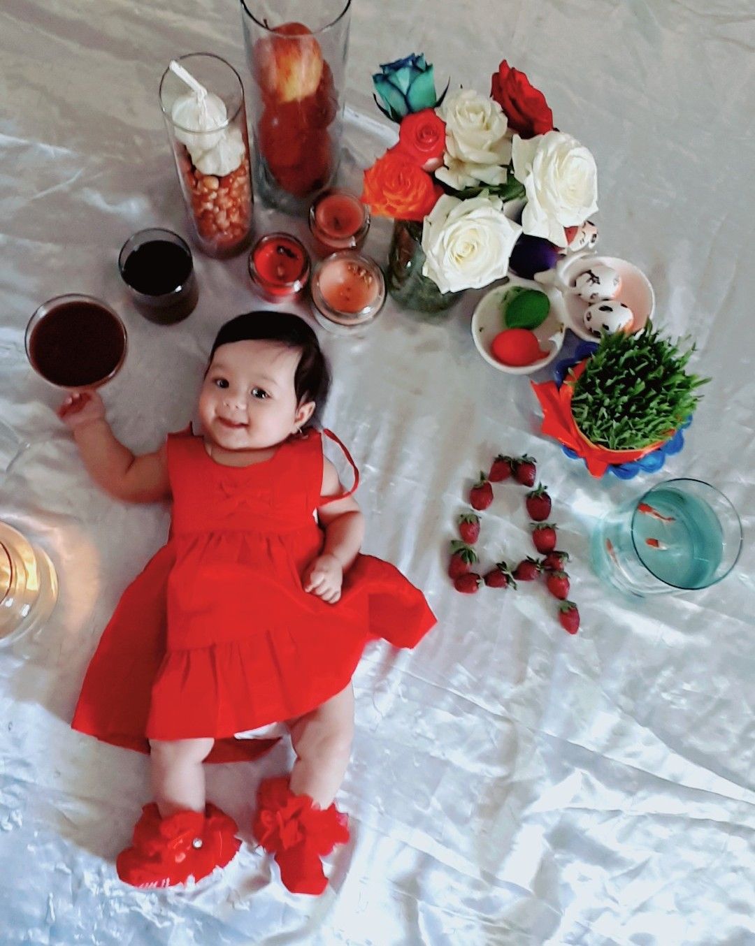 چهار ماهگی نوزاد یاس افشاری