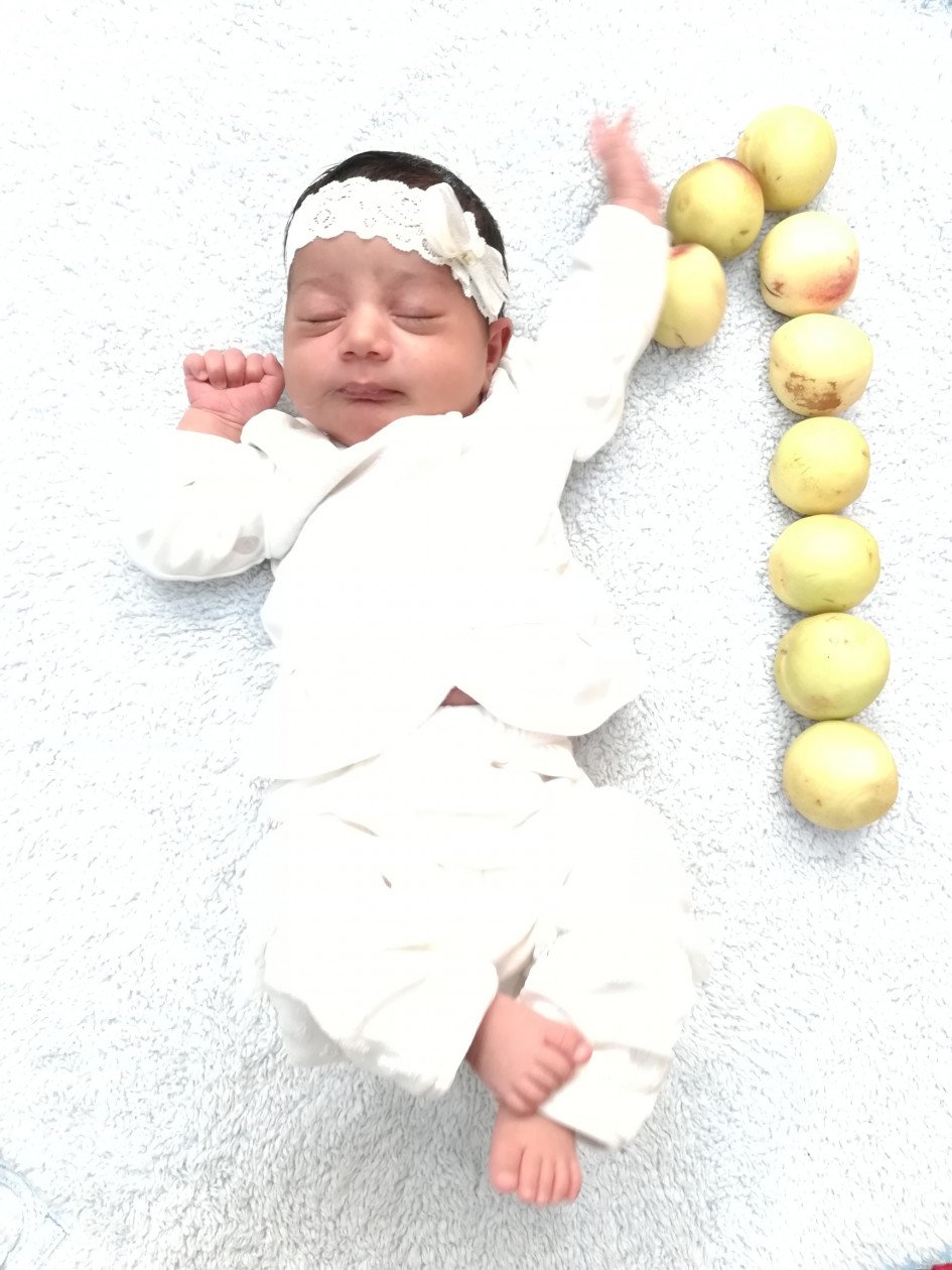 یک ماهگی نوزاد ریحانه گلی