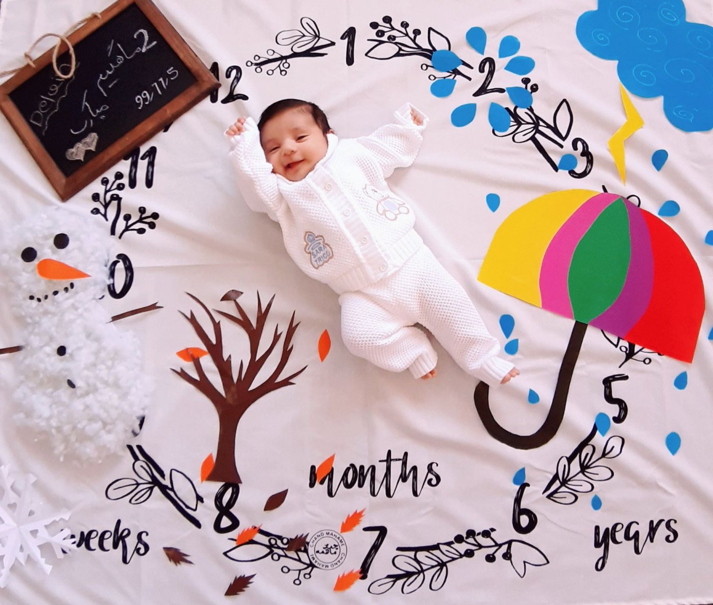 دو ماهگی نوزاد دلوین قهری