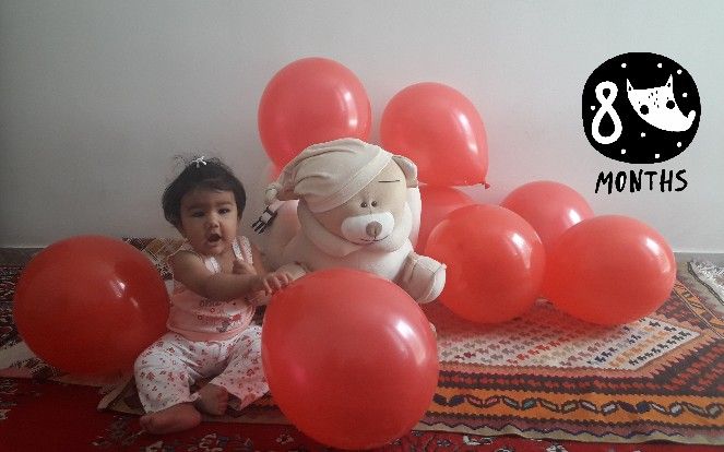 هشت ماهگی نوزاد ایه عرب پور