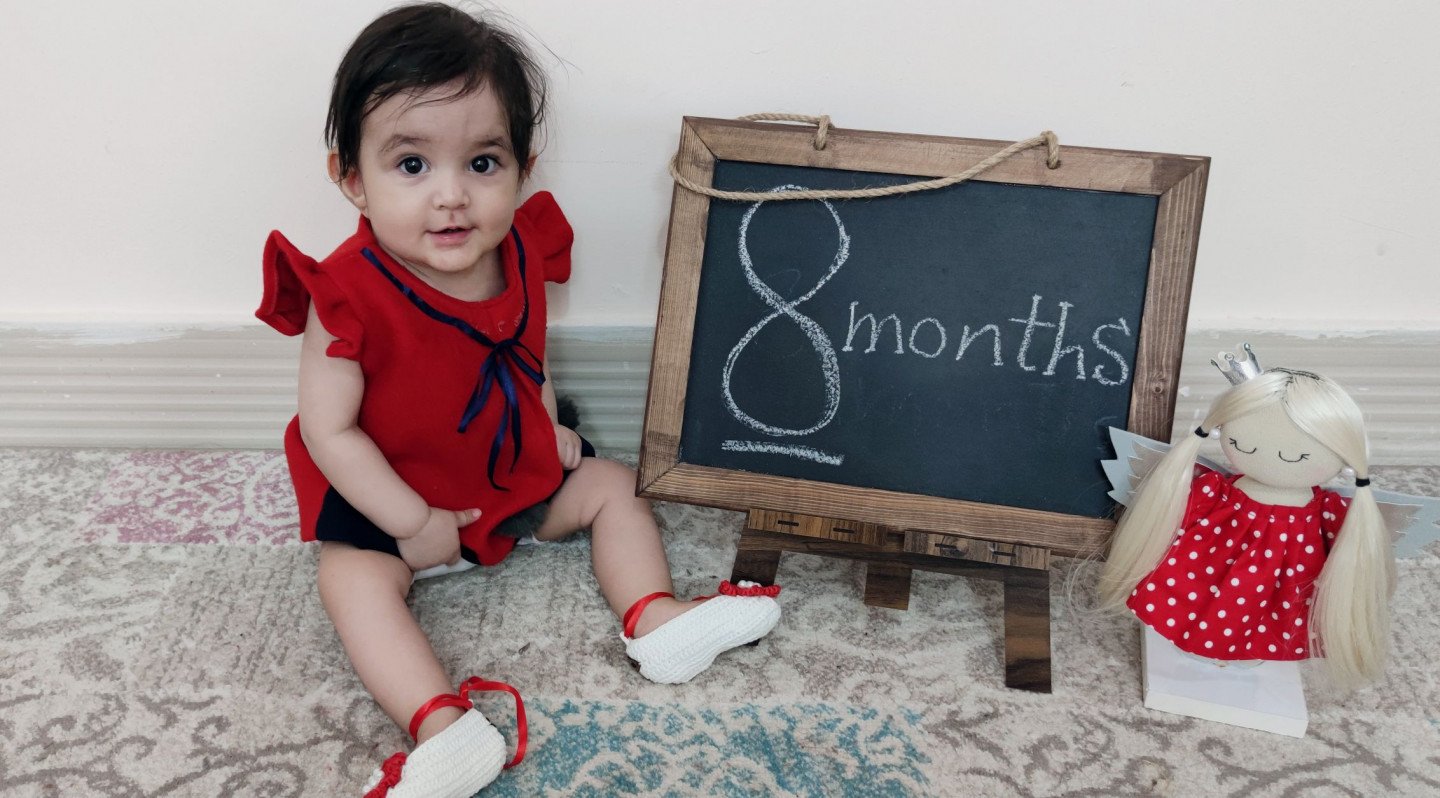 هشت ماهگی نوزاد دل آرا صحیح