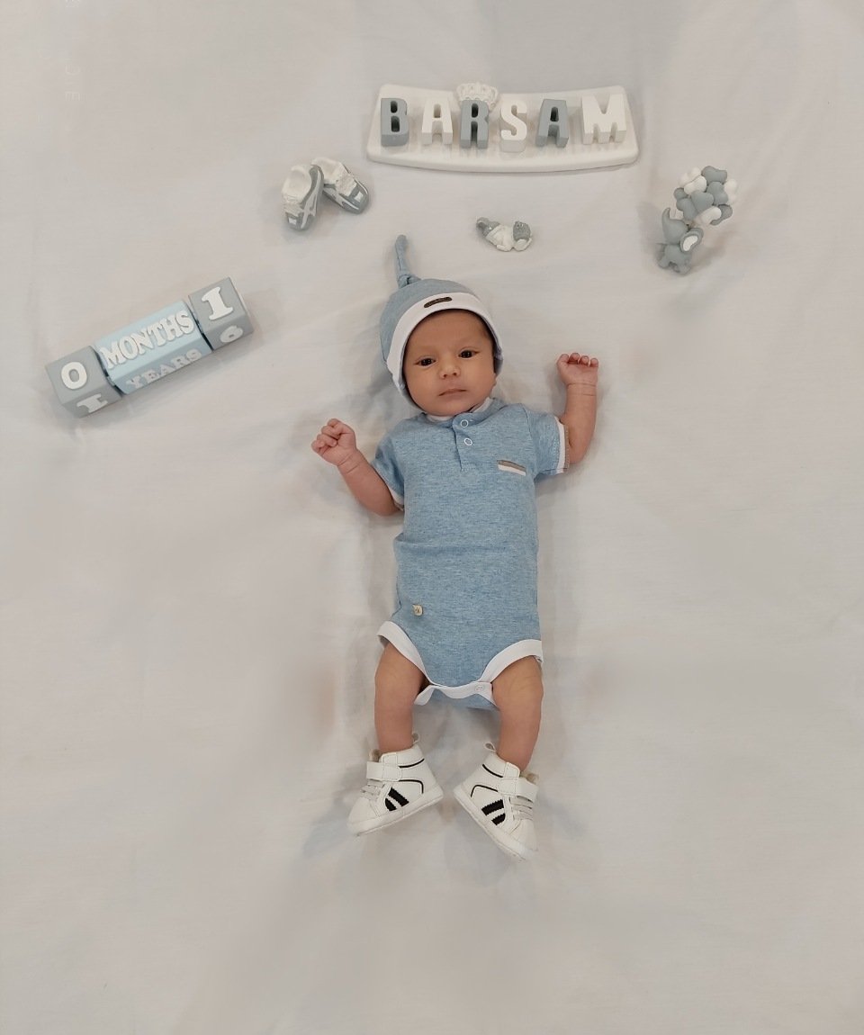 یک ماهگی نوزاد برسام جلیلوند