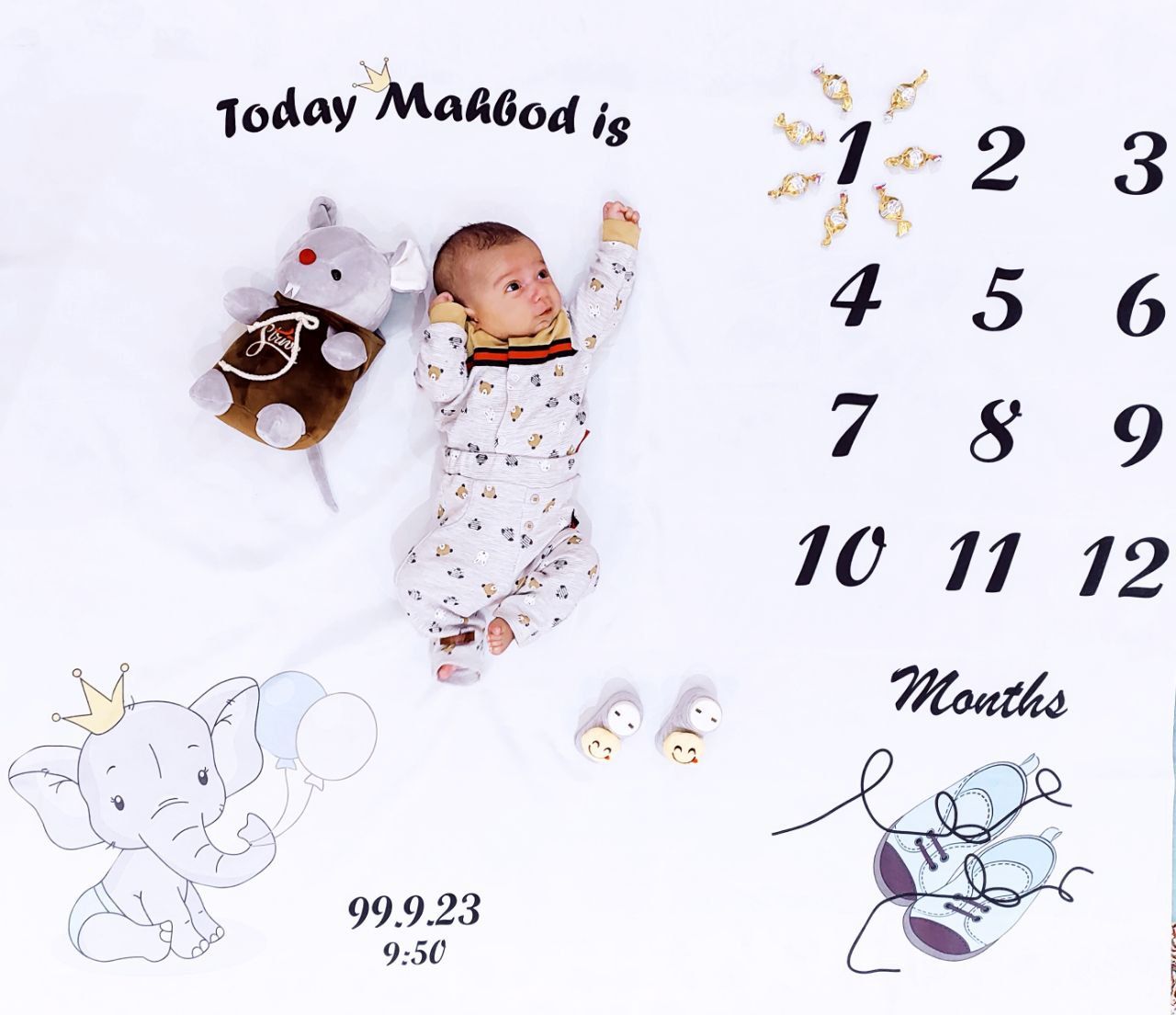 یک ماهگی نوزاد مهبد خاوری نژاد