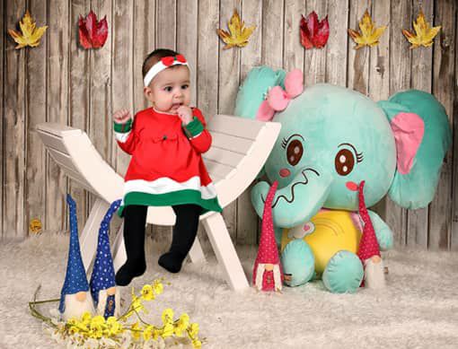 اولین نشستن نوزاد دلسا عسگری