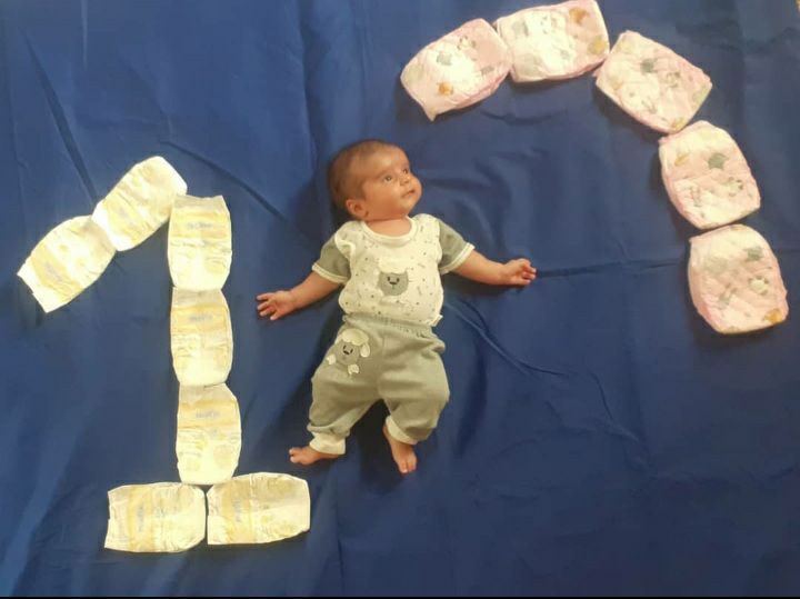 یک ماهگی نوزاد ارسام جعفری