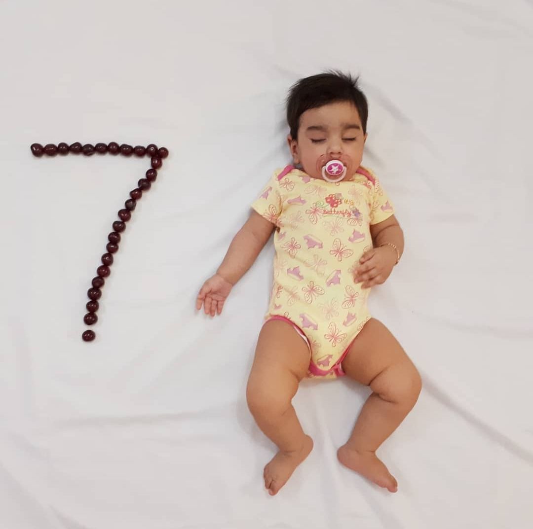 هفت ماهگی نوزاد آوا غیب الهی