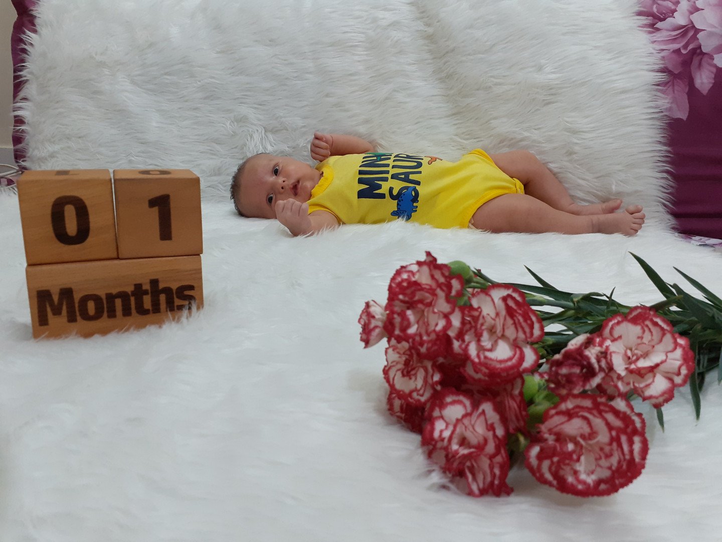 یک ماهگی نوزاد mehrad♡