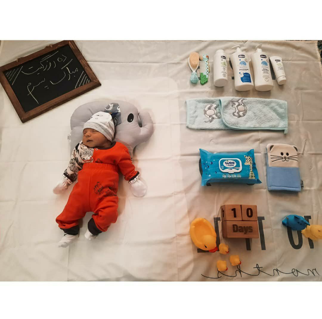 متولد شدن نوزاد طاها ناظمی فر