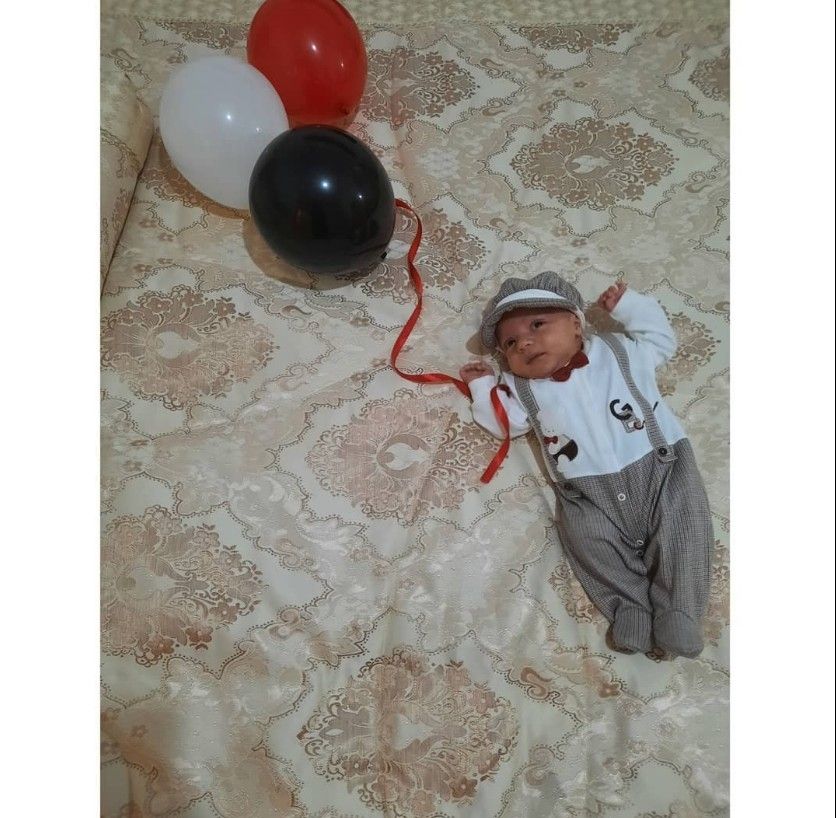 عکس نوزاد پسر طاها ناظمی فر