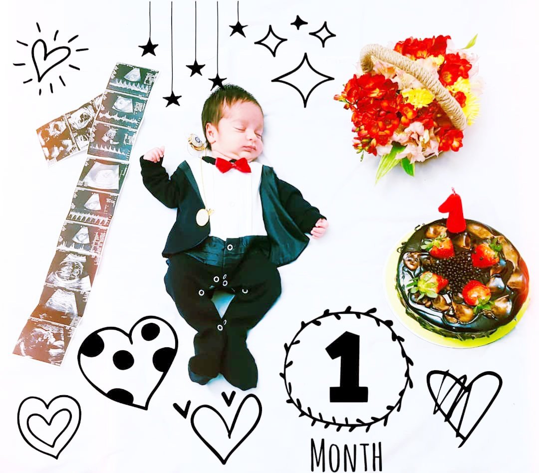 یک ماهگی نوزاد آدرین اسماعیلی