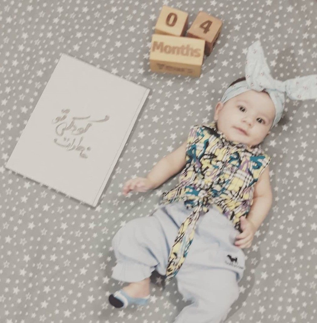 تم عکس زمستانی نوزاد آروشا کایگانی