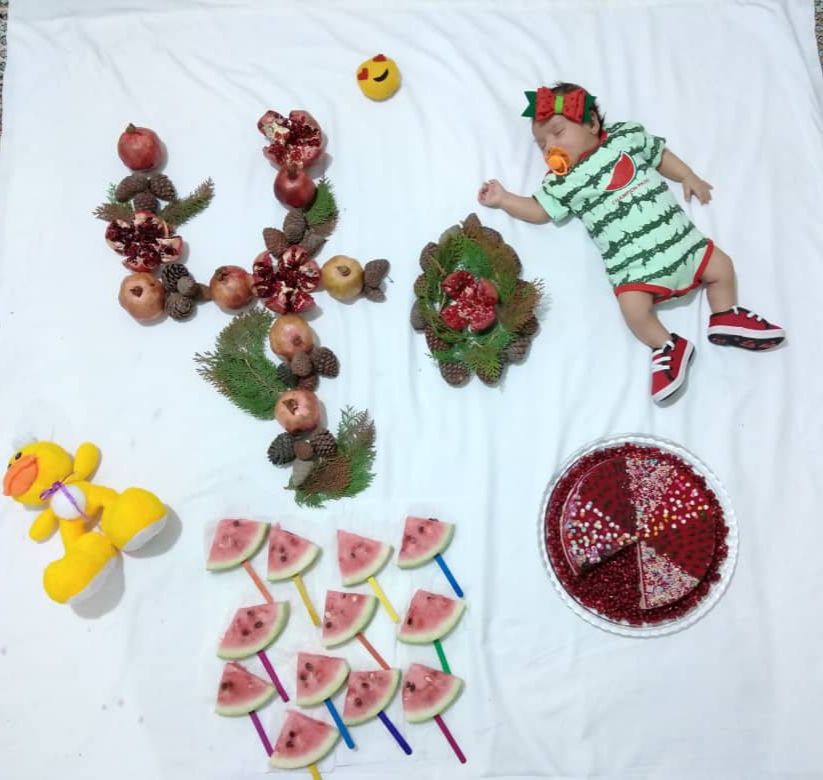 تم عکس زمستانی نوزاد آروشا کایگانی