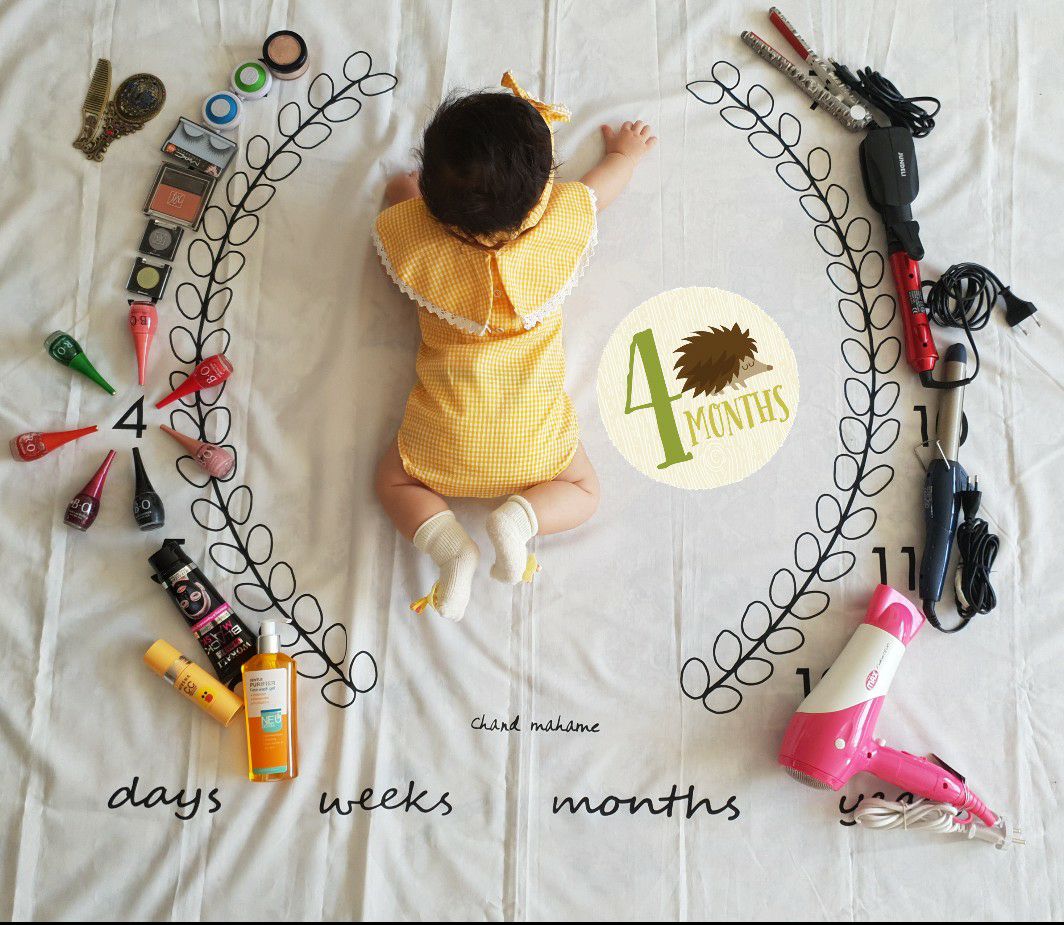 پارچه ماه شمار طرح شاخه زیتون دلارام کریمی