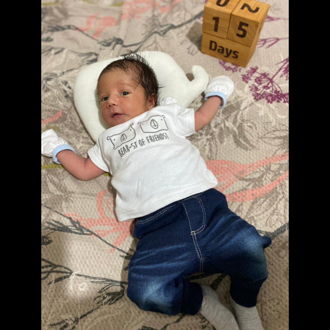 یک ماهگی نوزاد روژمان محمدکریمی