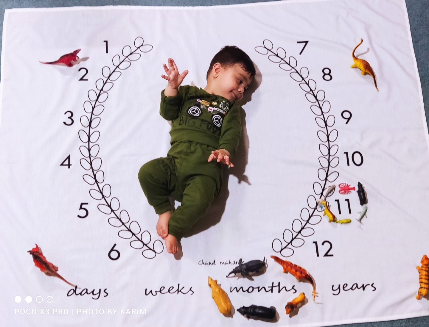 یازده ماهگی نوزاد محمد حسین مهری