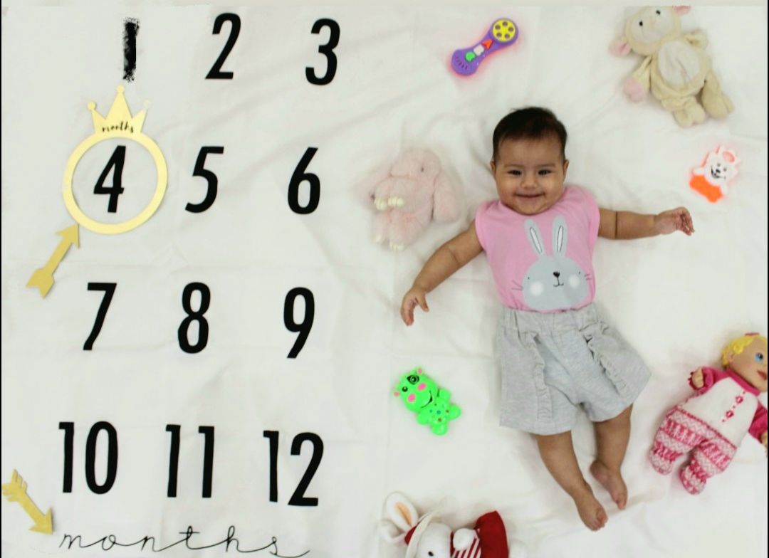 پارچه ماهگرد نوزاد طرح کلاسیک هلنا سادات هاشمی زاده