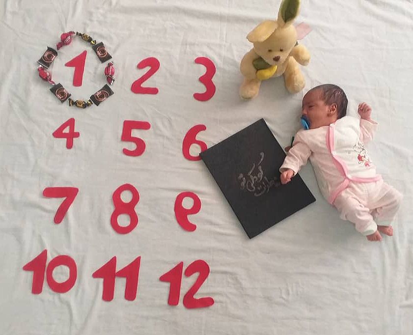 یک ماهگی نوزاد فرحناز درویشی رحیمی