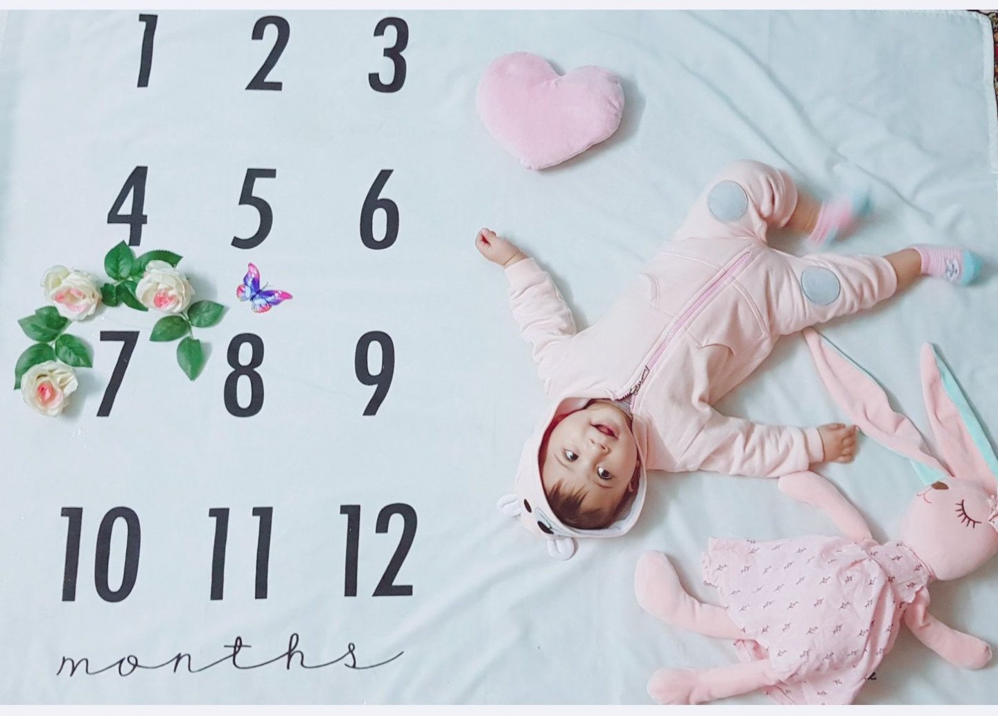 پارچه ماهگرد نوزاد طرح کلاسیک ماهان