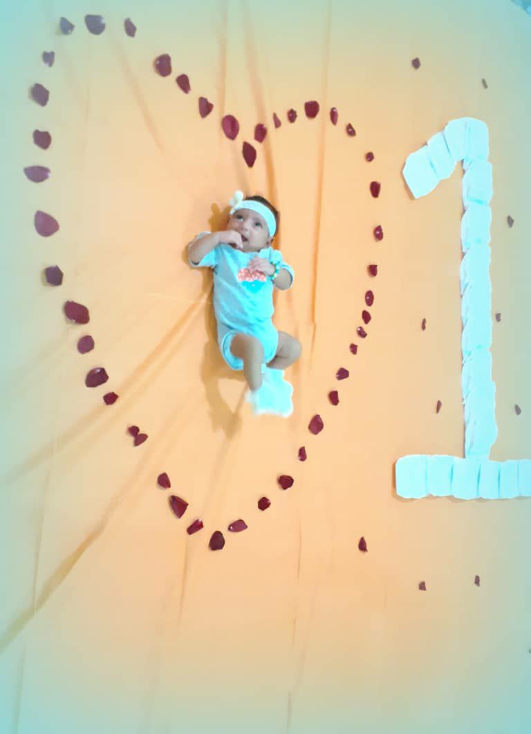 یک ماهگی نوزاد حلما بخشی زاده