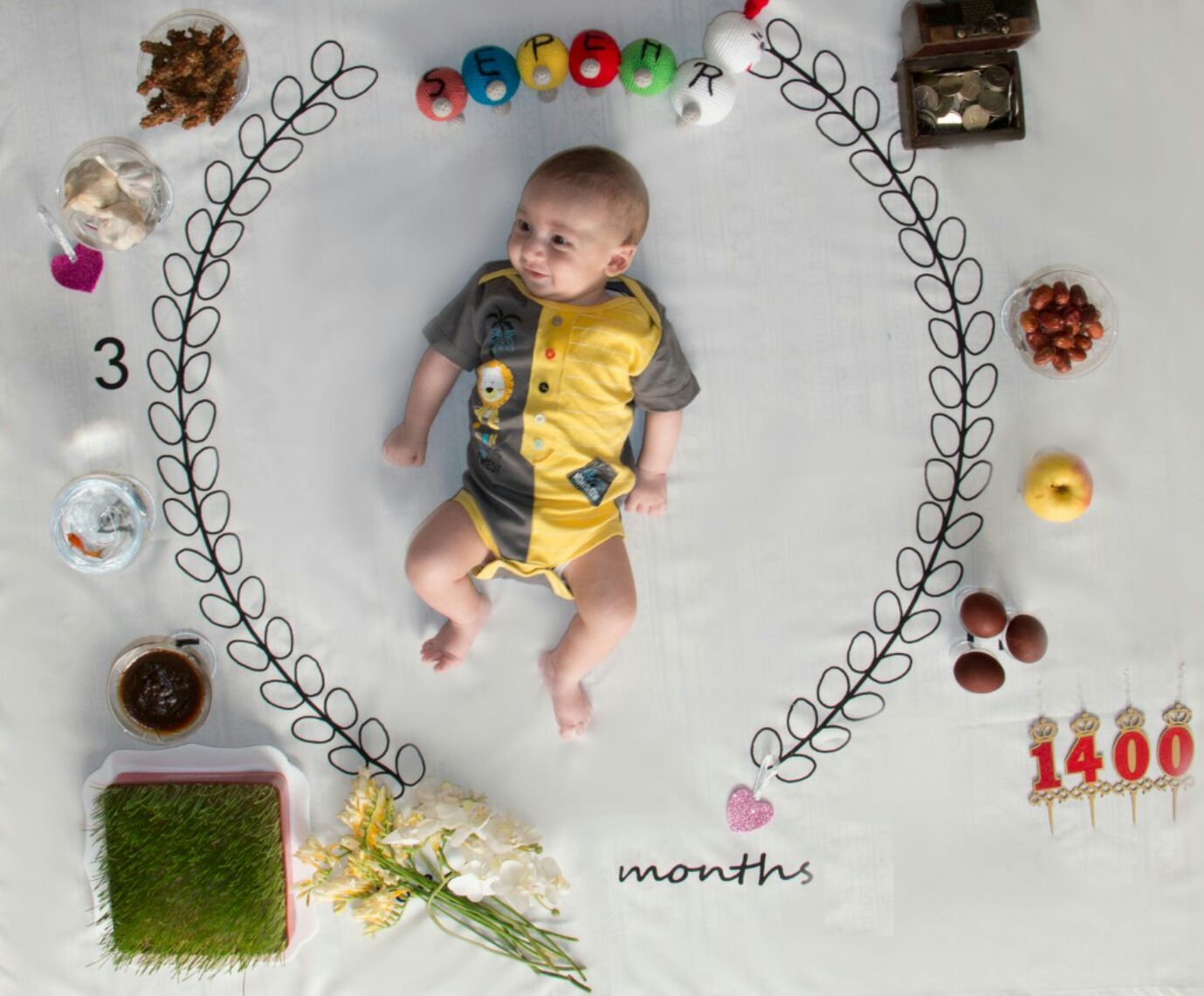 سه ماهگی نوزاد سپهر طاهرخانی