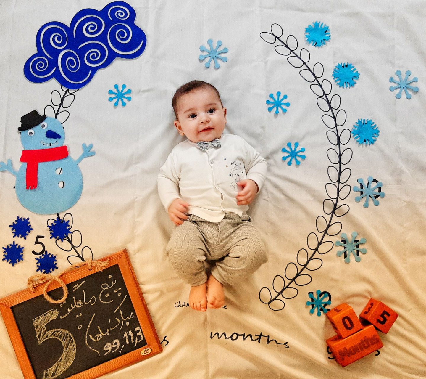 پنج ماهگی نوزاد ماهان محمودی