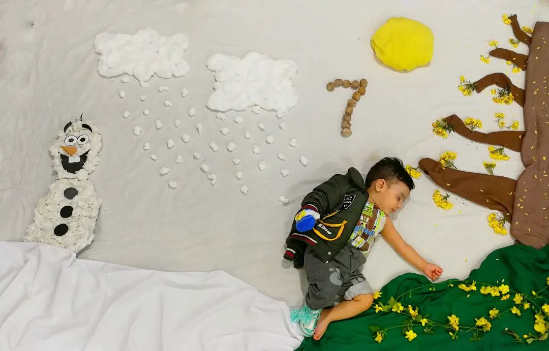 تم عکس زمستانی نوزاد رهام براری