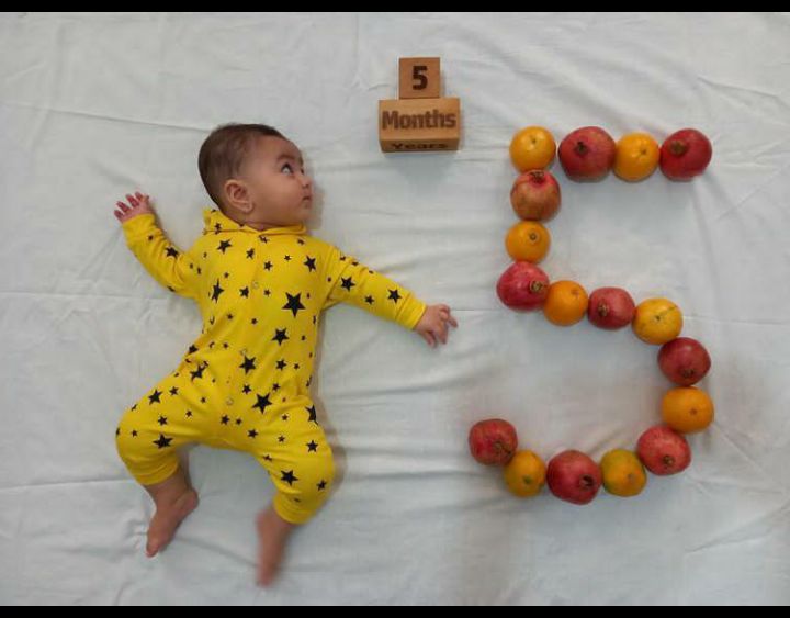 پنج ماهگی نوزاد اسماء محمدپور