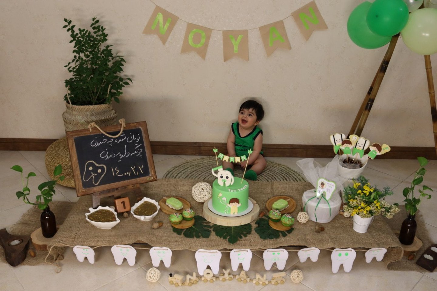 جشن دندونی نوزاد نویان قلیزاده