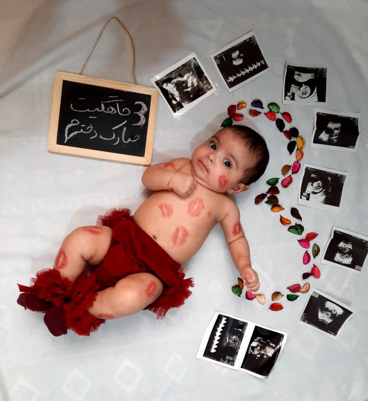سه ماهگی نوزاد اترینا جاوید فعال