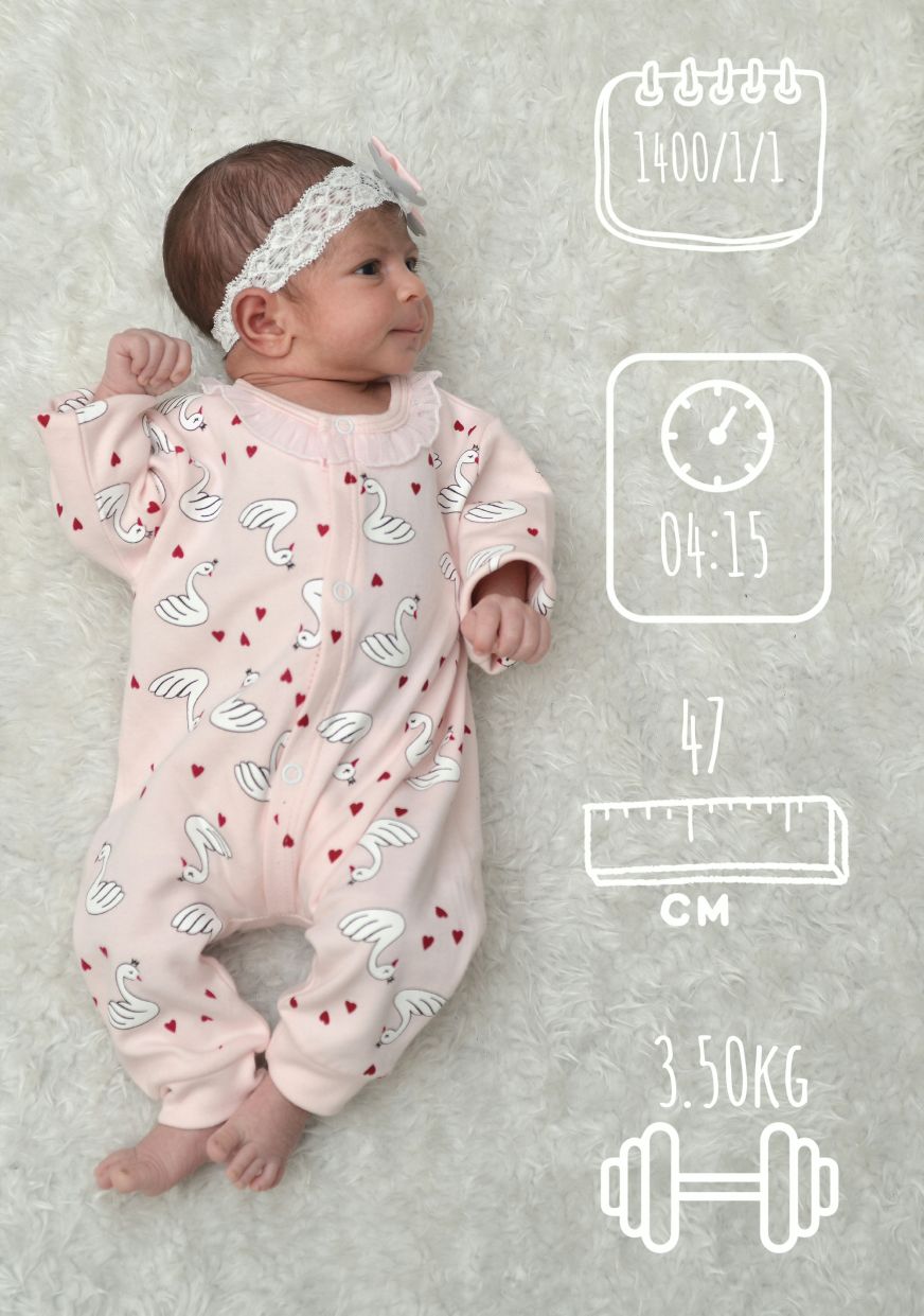 متولد شدن نوزاد محیاسادات رضوی