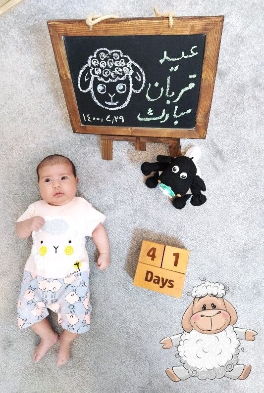 یک ماهگی نوزاد دلسا واسطه