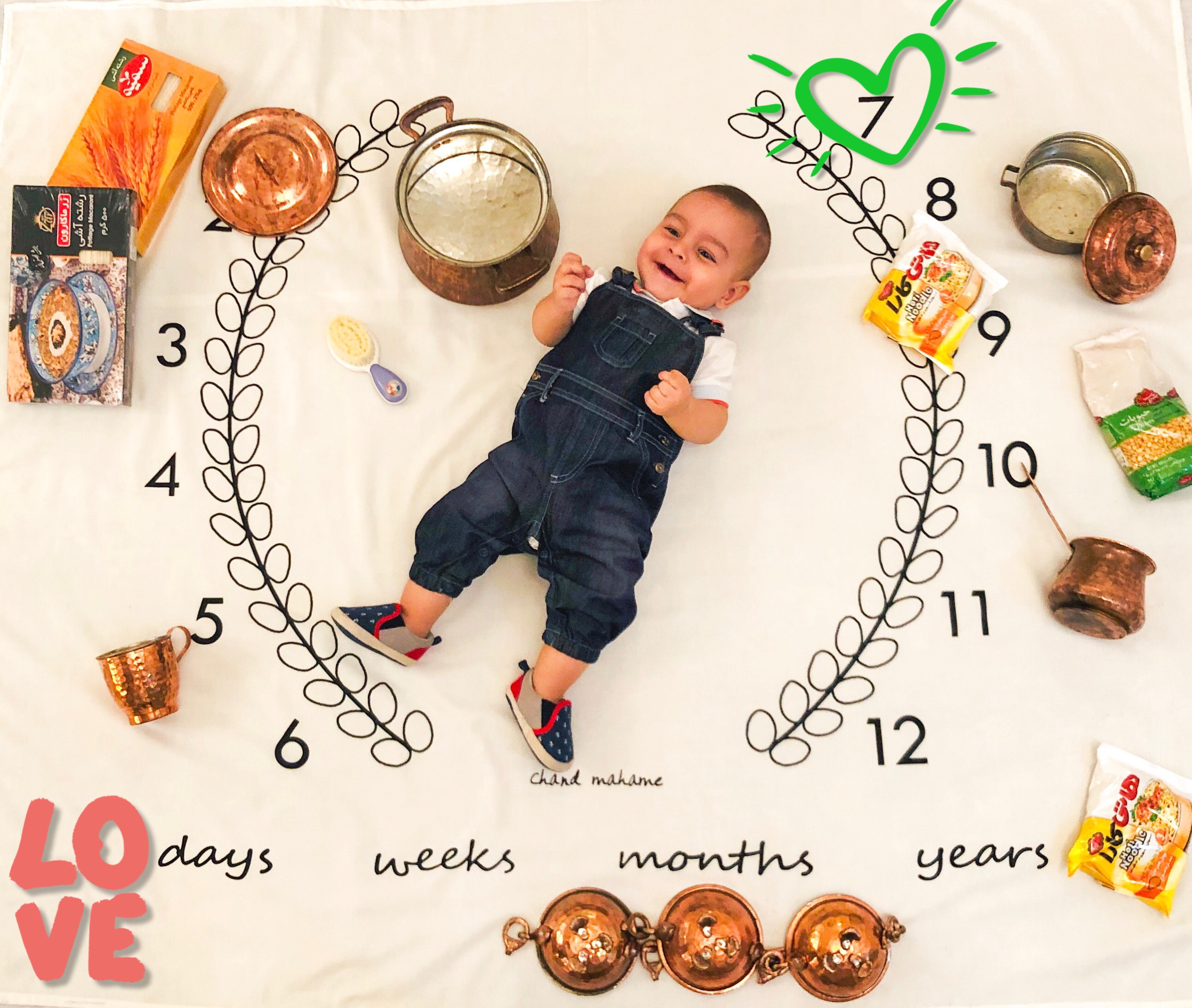 پارچه ماه شمار طرح شاخه زیتون امير محمد تاجيك