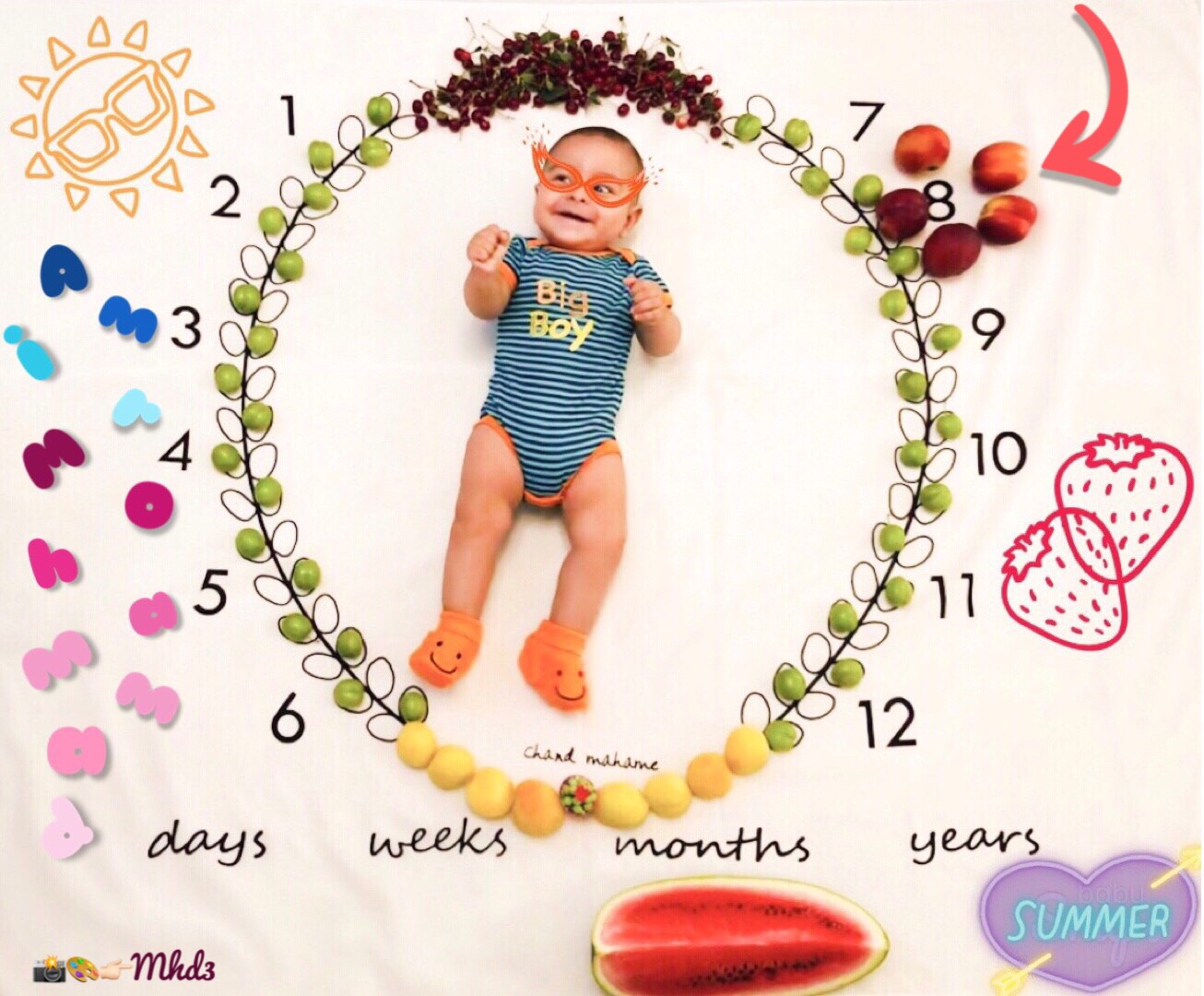 عکس نوزاد پسر امير محمد تاجيك